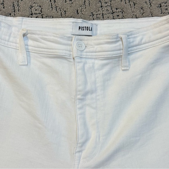 Pistola Women's Ankle Cropped Cream Jeans - Picture 4 of 6